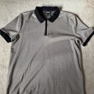 Express zip-up polo